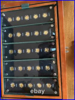 1982-2007 GOLD PANDA 25th Anniversary proof set