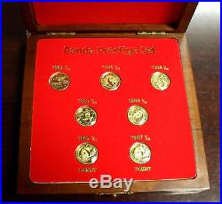 1982-87 China 1/10 oz. Gold Panda 10Y 7-Coin Panda Prestige Set