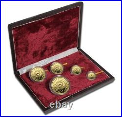 1986 China Panda Gold Proof Set 5 Coin
