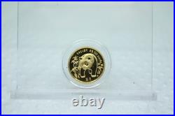 1986 China Proof Gold Panda 5 Coins Set Original Box & COA Spot Free