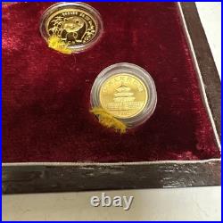 1986 Chinese Panda 5 Coin Gold Proof Set, Original Box & COA 1986 Chinese Panda 5 Coin Gold Proof Set, Original Box & COA
