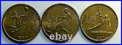 1987 1 Jiao 6th National games Coin Set KM# 155 156 157