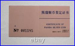 1987 2 Coin Proof Silver Panda Set 1oz silver 10 Yuan & 5oz. Silver 50 Yuan