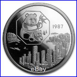 1987 China 2-Coin Gold & Silver Panda Proof Set (Hong Kong Expo) SKU#176631