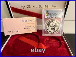 1987 China Panda 2 Coin Silver Proof Set 10 & 50 Yuan Coins