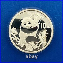 1987 China Silver Proof 50/10 Yuan Panda 2 Coin Commem Set Low Mintage OMP/CERT