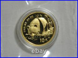 1987-P China Gold Panda Proof Set 5 Coin with Capsules