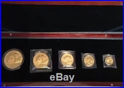 1987 S Panda Gold Coin Set (5)