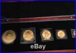 1987 S Panda Gold Coin Set (5)