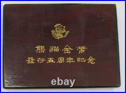 1987 Silver China Proof 10 & 50 Yuan Panda 2 Coin Set In Box