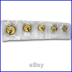 1988 China 5-Coin Proof Gold Panda Set (Sealed) SKU#48201