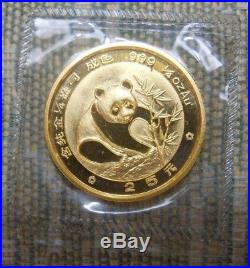 1988 China Gold Panda Proof Set (5 Coins) original sealed government packaging