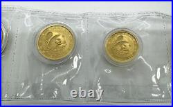1988 China Yuan Panda 5 Piece. 999 Fine Pure Gold Proof Coin Set 1/20th-1 Oz 1988 China Yuan Panda 5 Piece. 999 Fine Pure Gold Proof Coin Set 1/20th-1 Oz