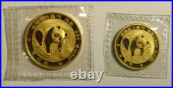 1988 Gold Proof Chinese Panda 4-coin set