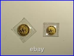 1988 Gold Proof Chinese Panda 4-coin set