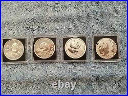 1989-2021 Complete 1 oz. China Silver Panda SET 34 coins BU or Better LOOK