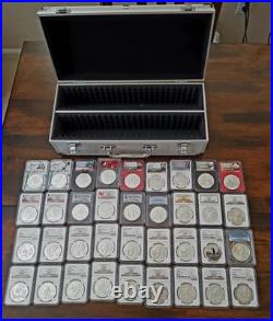 1989-2024,36 OZ SILVER PANDA 36 Awesome Panda Silver Coins