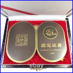 1989 CHINESE 5-COIN GOLD PANDA PROOF SET COMPLETE OGP WithCOA IN MINT CONDITION