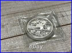 1989 Two-Coin Set 10 Yuan Silver Chinese Panda Coins in original packaging & COA