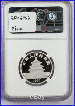 1990 CHINA Proof 1/2, 1/4, 1/10 ounce Platinum Panda 3 Coin Set NGC PR 69 UC