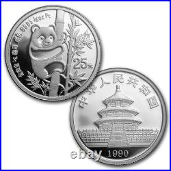 1990 China 3-Coin Platinum Panda Proof Set (withbox & COA)