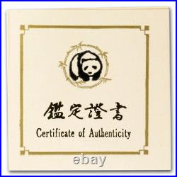 1990 China 3-Coin Platinum Panda Proof Set (withbox & COA)