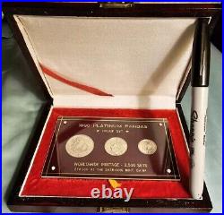 1990 China Panda Proof Platinum 3 Coin Set in Original Packaging 1990 China Panda Proof Platinum 3 Coin Set in Original Packaging