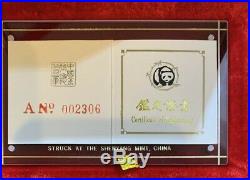1990 China Platinum Panda 3 Coin Proof Set Gem Proof
