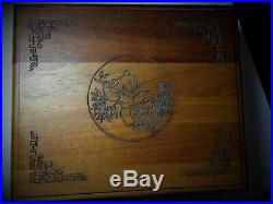 1991 China 10th Anniversary proof Panda Collection four Coin Set Box 680 of 750