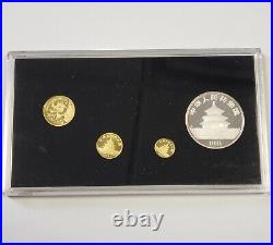 1991 China Mint Collectors Edition Gold and Silver Panda Proof Coin Set G3053