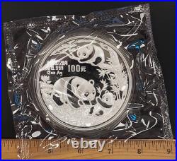 1991 China Proof Silver Panda four piece 10th Anniversary set withbox and COA
