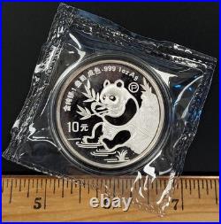 1991 China Proof Silver Panda four piece 10th Anniversary set withbox and COA