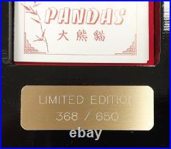 1991 China Proof Silver Panda four piece 10th Anniversary set withbox and COA