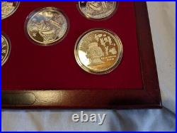 1992 CHINA(PRC) $5 INVENTIONS & DISCOVERY#1 5pcs Proof silver coins set with COA