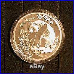 1993 China 3-Coin Panda Set 5Y Copr, 10Y Slvr, 10Y Lrg Date Slvr Prf-PRICE REDUCED