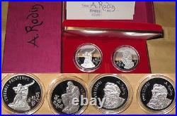 1993 TAIWAN Taipei A. Rodin EXPO'93 Proof(PP) SILVER medal coin Set with COA & B