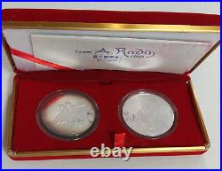 1993 TAIWAN Taipei A. Rodin EXPO'93 SILVER medal coin Set box/COA China (1 oz)