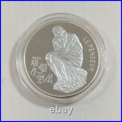 1993 TAIWAN Taipei A. Rodin EXPO'93 SILVER medal coin Set box/COA China (1 oz) 1993 TAIWAN Taipei A. Rodin EXPO'93 SILVER medal coin Set box/COA China (1 oz)