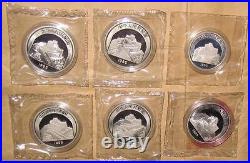 1995 CHINA(PRC) $5 Chinese Culture #1 5+1 Proof silver coins set with COA