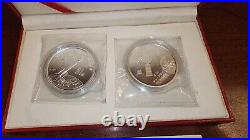 1996 China Silver Coins Set, 40th Anniversary Of China Aerospace Industry