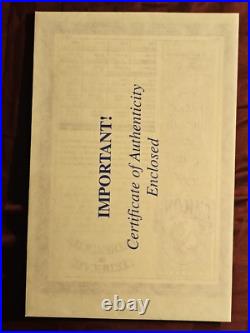 1996 Chinese Unicorn Gold and Silver 4 Coins Set with COA, Box and Package. Rare