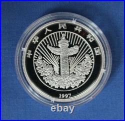 1997 China Silver 5 Yuan coin x 3 Set Lucky Silver Coin Set in Case with COAs