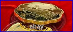 1997 Hong Kong Handover Commemorative 24K Gold Plated 3-Coin Set withBox