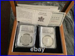1998 China Canada Norman Bethune Silver Coins Set With NGC PF 69 Box & Coa