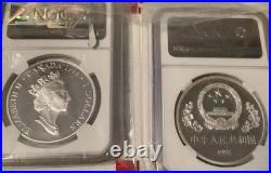 1998 China Canada Norman Bethune Silver Coins Set With NGC PF 69 Box & Coa