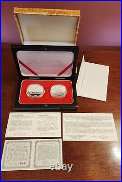 1998 China Silver Coins Set 60th Anniversary Dr. Norman Bethune Arrival In China