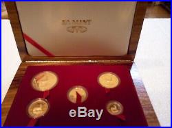 1999 Krugerrand Gold Proof Century Edition 5 Coin Set Edition Limit 500 Sets