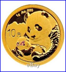 2 Goldmünzen China Panda 2019 Set 1 g und 3 g (Feingold 4 g)