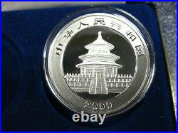 2 x 10 Yuan 2000 Silver Coin gold plated only 500 Sets are made by Franklin Mint