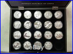 2000 2018 China Panda Set. 999 Silver 10 Yuan Coins MA152